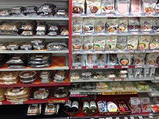 Packaged Delights at one of Circle K's Japanese C-stores.